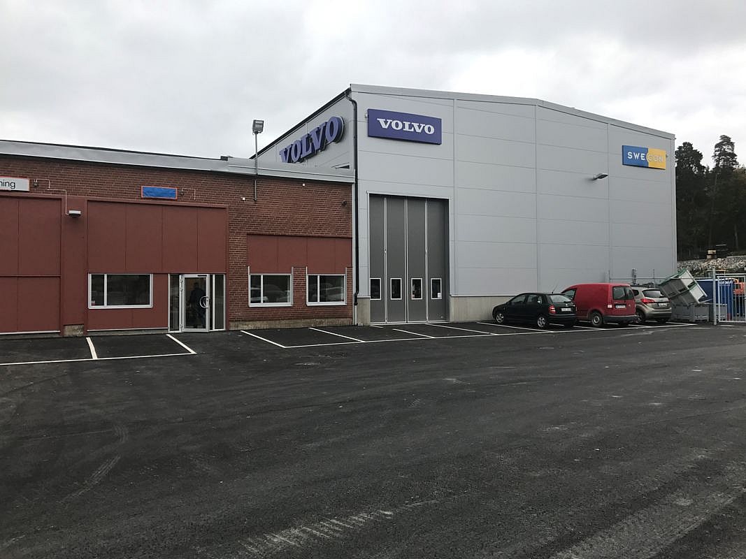 Production hall, Office and workshop, Södertälje Sweden | BORGA